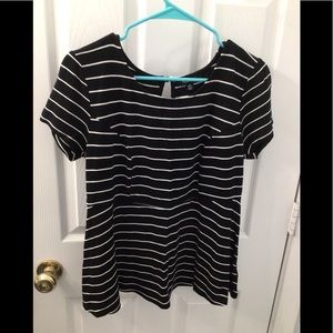 Torrid Striped Peplum Top